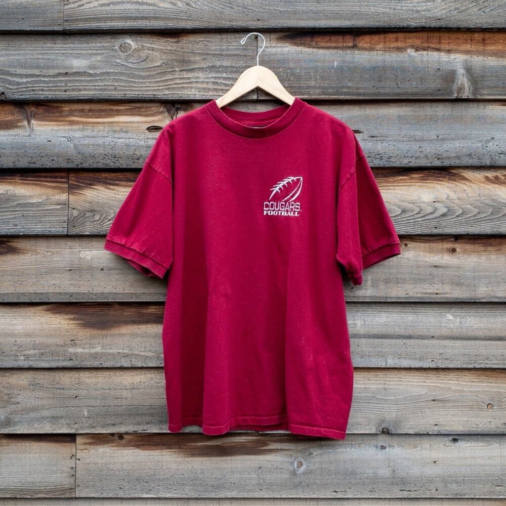 Legend Athletic Vintage WSU Cougars Football Tee Top L